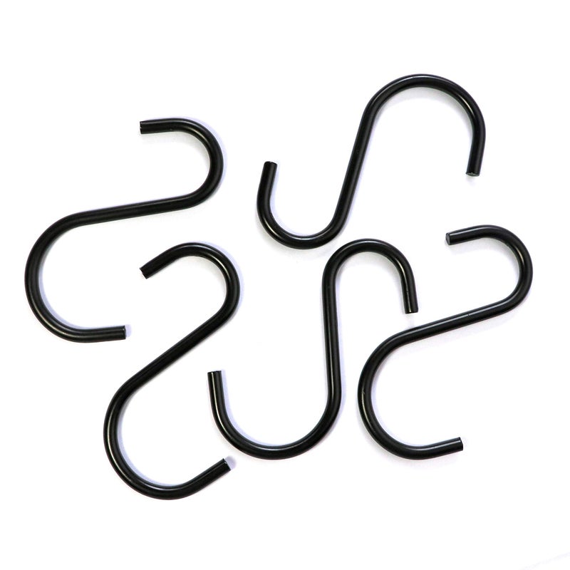 Millennial Essentials Heavy Duty S Hooks Metal S Shaped Hook Black Hanging Hooks 2.75â€ Hangers for Kitchenware Pots Pans Plants Bags Towels - Image 5